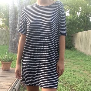Striped T-shirt dress
